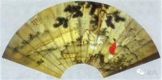 松下讀書圖
