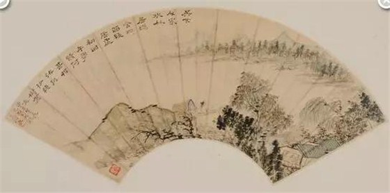 山竹清溪圖