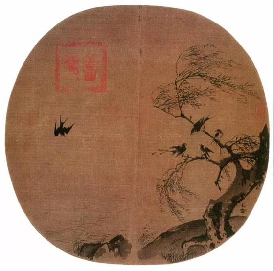 南宋·毛益 《柳燕圖》