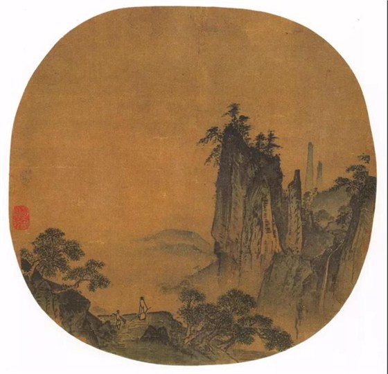南宋 《觀瀑圖》