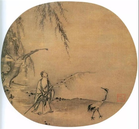 南宋·馬遠(yuǎn) 《松鶴高士圖》