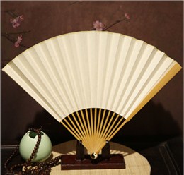 太極頭型玉竹折扇