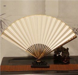 棕竹竹節(jié)折扇