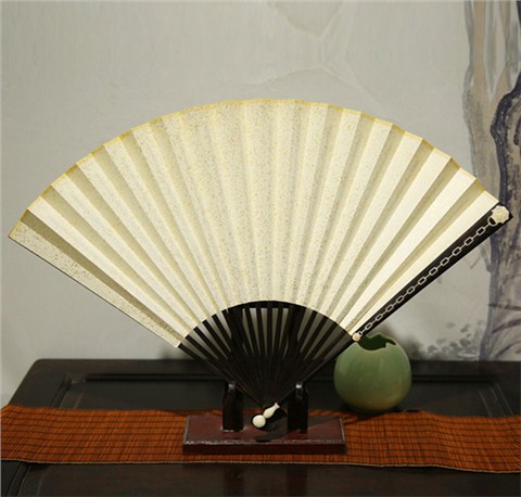 紅木嵌牛骨工藝折扇