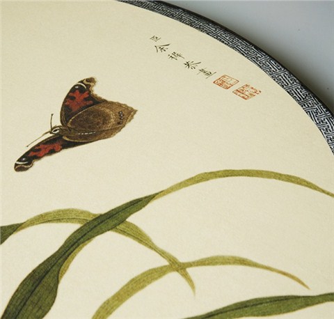 中式花鳥畫裝飾團扇