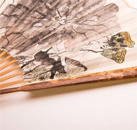精品山花竹書畫折扇