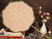 輕羅團扇異形扇子欣賞