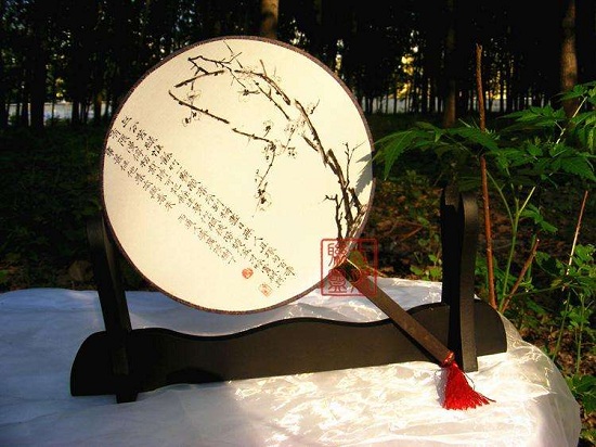 絹團扇圖片