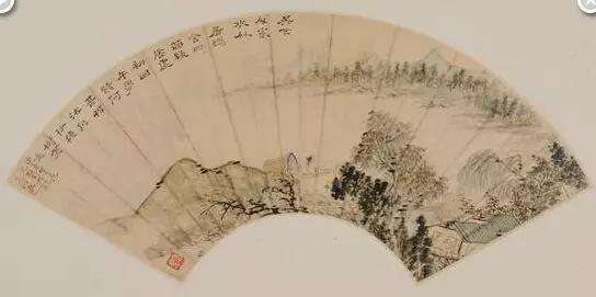 山竹清溪圖
