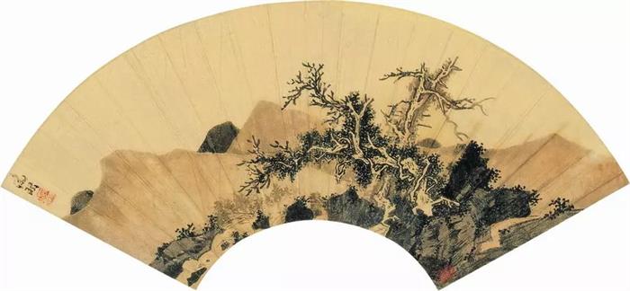 文徵明書畫創作扇面