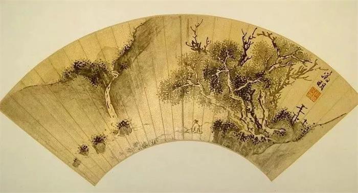 文徵明書畫創作扇面
