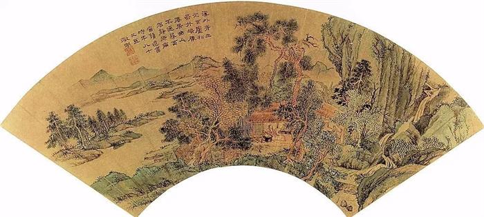 文徵明書畫創作扇面