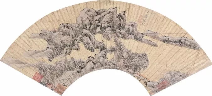 文徵明書畫創作扇面