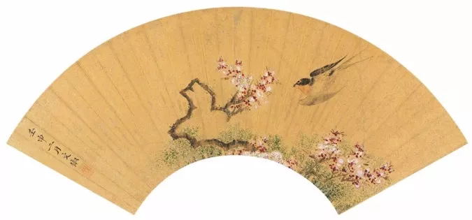 文徵明書畫創作扇面