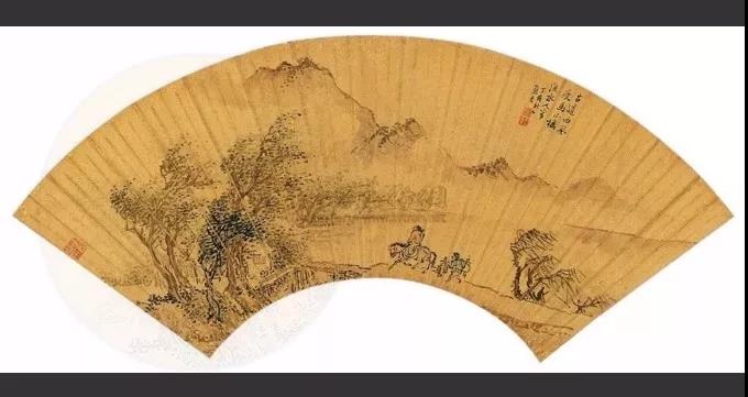 明·張宏《西風(fēng)秋樹》