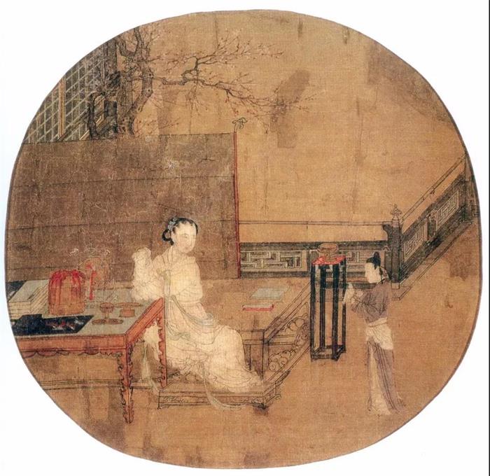 南宋 《調鸚圖》
