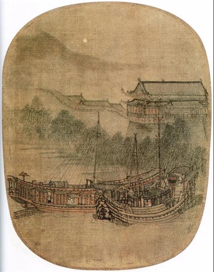 南宋·馬和之 《早秋夜泊圖》