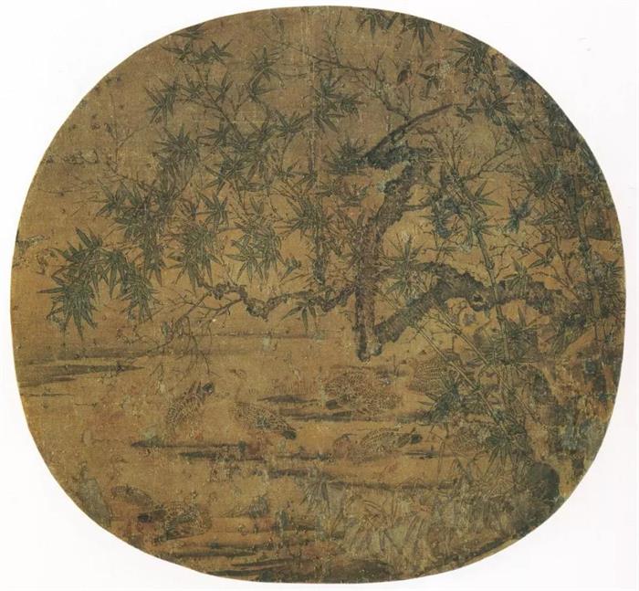 北宋《竹塘宿雁圖》重要文化財