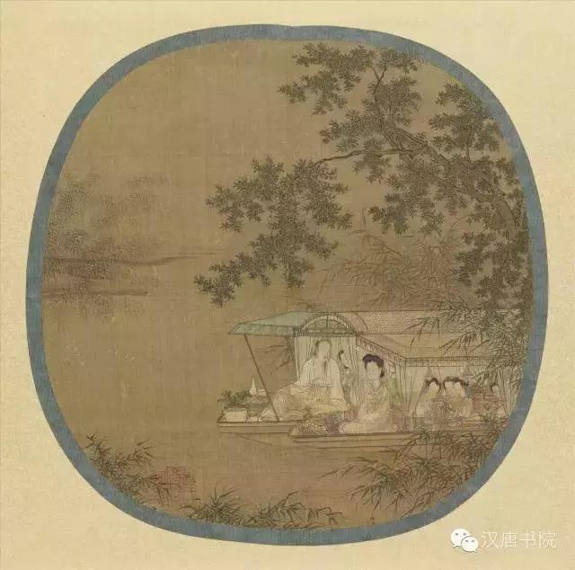 明·仇英 《船人形圖》