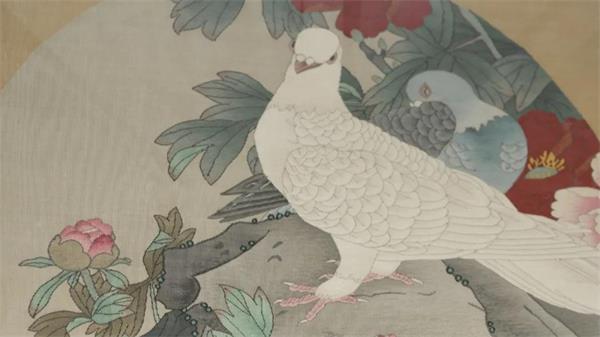 馬惠娟 《牡丹雙鴿》